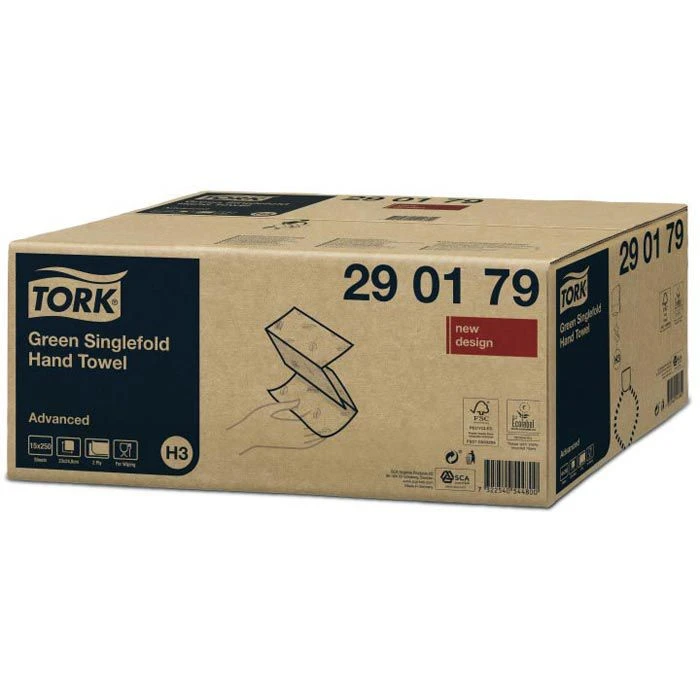 Tork Advanced 290179 2-lagig 25x23 Grün H3 Zick-Zack-Falz 3750 Stück 6 Tork Advanced 290179 2-lagig 25x23 Grün H3 Zick-Zack-Falz 3750 Stück – Bild 4