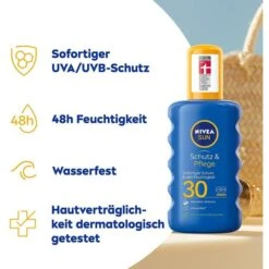 Nivea Sonnencreme Sun Schutz & Pflege, LSF 30, Sonnenspray, Wasserfest, 200ml 10 Nivea Sonnencreme Sun Schutz & Pflege, LSF 30, Sonnenspray, Wasserfest, 200ml -Wohnmöbel Gemischtwaren Geschäft d1f22c7ff4183264a10a0efe80d52c36fbb9a8fb sonnencreme nivea sun schutz und pflege lsf 30