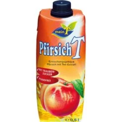 MeinT Eistee Pfirsich Prisma-Pack, Erfrischungsgetränk, Je 0,5 Liter, 12 Stück -Wohnmöbel Gemischtwaren Geschäft d24639cdd088b6f15527c5b35ddb387155801e65 eistee meint pfirsich