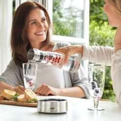 Emsa Karaffe Flow Slim 514233, Mit Kühlstation Und Deckel, 1 Liter -Wohnmöbel Gemischtwaren Geschäft d4530278d275c31d0ec0c89a55b7f8ff60d38ecc karaffe emsa flow slim 514233