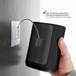 Bremermann WC-Bürste WC-Garnitur Barbena, Schwarz, Bürstenhalter Aus Edelstahl, Zur Wandmontage -Wohnmöbel Gemischtwaren Geschäft d7642a5ba771e575eefe5b3cd211a3a23fa4b4e0 wc buerste bremermann wc garnitur barbena schwarz