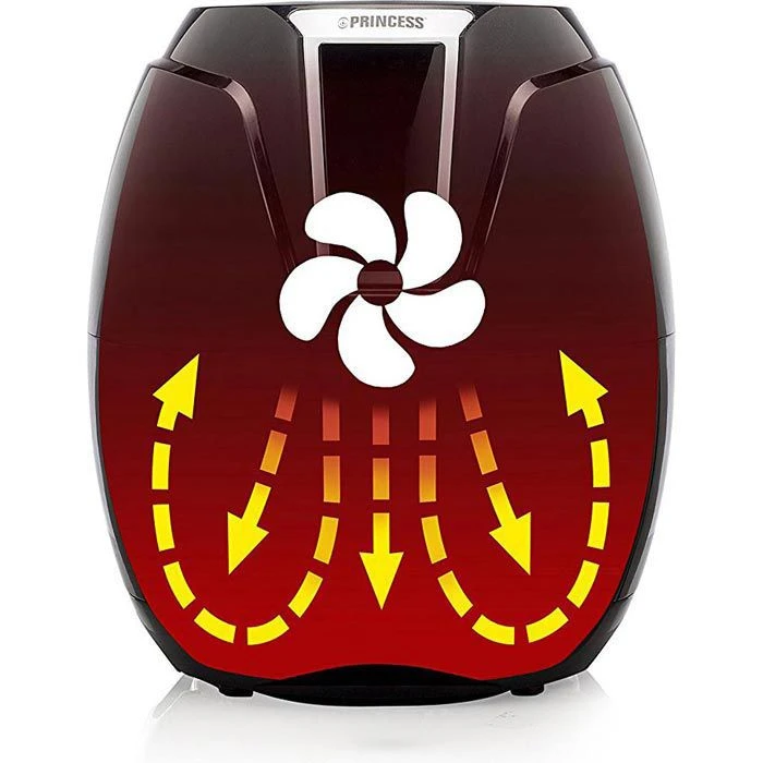 Princess Fritteuse XL 182021 Heißluftfritteuse, 1400 Watt, Ohne Öl, Für 3,2 Liter 7 Princess Fritteuse XL 182021 Heißluftfritteuse, 1400 Watt, Ohne Öl, Für 3,2 Liter – Bild 5