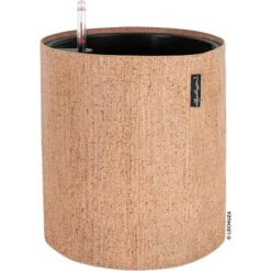 Lechuza Übertopf TRENDCOVER 32 Kork Light Natural, Ø 32 X H 33 Cm, Kork, Erdbewässerungssystem
