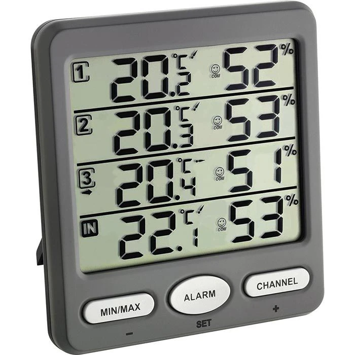 TFA Thermo-Hygrometer 30.3054.10 Funk, Für Innen Und Außen, Inkl. 3 Sensoren 4 TFA Thermo-Hygrometer 30.3054.10 Funk, Für Innen Und Außen, Inkl. 3 Sensoren – Bild 2