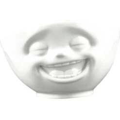 FIFTYEIGHT Müslischale Lachend, Porzellan, Weiß, 16,6cm