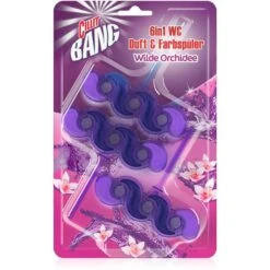 Cillit-Bang WC-Duftspüler 6 In 1 Lilaspüler, Wilde Orchidee, Im Korb, 3 Stück