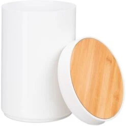 Relaxdays Mülleimer Weiß, Kosmetikeimer Aus Kunststoff, 5,5 Liter -Wohnmöbel Gemischtwaren Geschäft e11800552b69ce7c1d696b1ce0b2d1476b770192 muelleimer relaxdays weiss