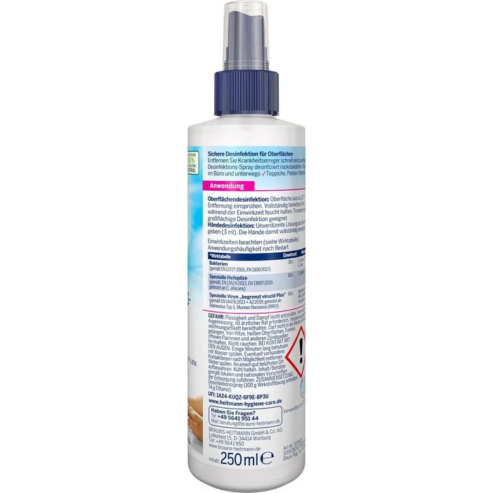 Impresan 3531 Hygienespray, Pumpspray, 250ml, Desinfektionsmittel 5 Impresan 3531 Hygienespray, Pumpspray, 250ml, Desinfektionsmittel – Bild 3