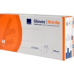 Abena Einmalhandschuhe Nitril, Puderfrei, Weiß, 100 Stück, Gr. M -Wohnmöbel Gemischtwaren Geschäft e2585f9792dd9c904688c952e0d7d1bf65c05480 einmalhandschuhe abena nitril puderfrei