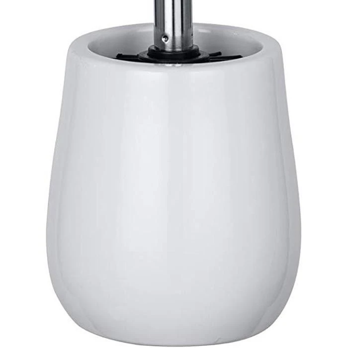 Wenko WC-Bürste Sydney, Weiß, Bürstenhalter Aus Kunststein, Mit Silikonbürste 5 Wenko WC-Bürste Sydney, Weiß, Bürstenhalter Aus Kunststein, Mit Silikonbürste – Bild 3