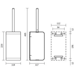 CWS WC-Bürste ObjectLine C707903, Schwarz, Bürstenhalter Aus Edelstahl, Zur Wandmontage -Wohnmöbel Gemischtwaren Geschäft e545ead839f365f070cd61ab5f6f25c8ebf3e3d7 wc buerste cws objectline c707903 schwarz