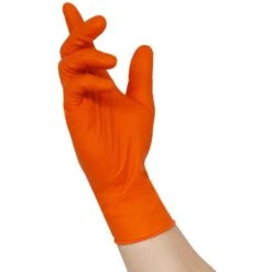 NITRAS Einmalhandschuhe Tough Grip N, Nitril, 8335, Puderfrei, Orange, 50 Stück, Gr. XL -Wohnmöbel Gemischtwaren Geschäft e5c761c6222562ffd6cf63b9a12afe2fe92b1137 einmalhandschuhe nitras tough grip n nitril 8335