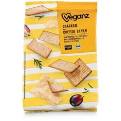 Veganz Cracker Cheese Style, BIO, 100g