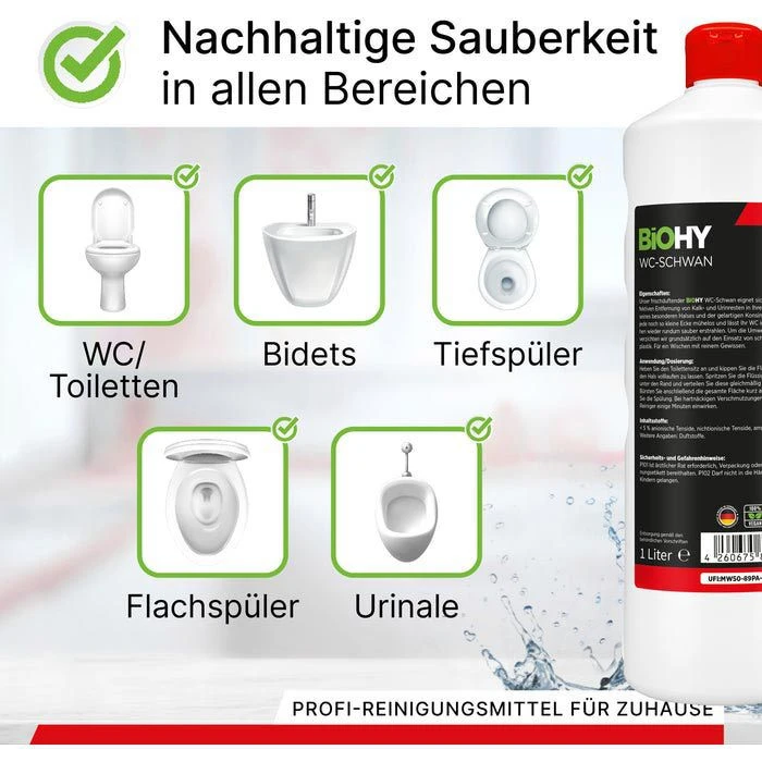 BiOHY WC-Reiniger WC-Schwan, 032-001, 100% Vegan, 750ml 6 BiOHY WC-Reiniger WC-Schwan, 032-001, 100% Vegan, 750ml – Bild 4