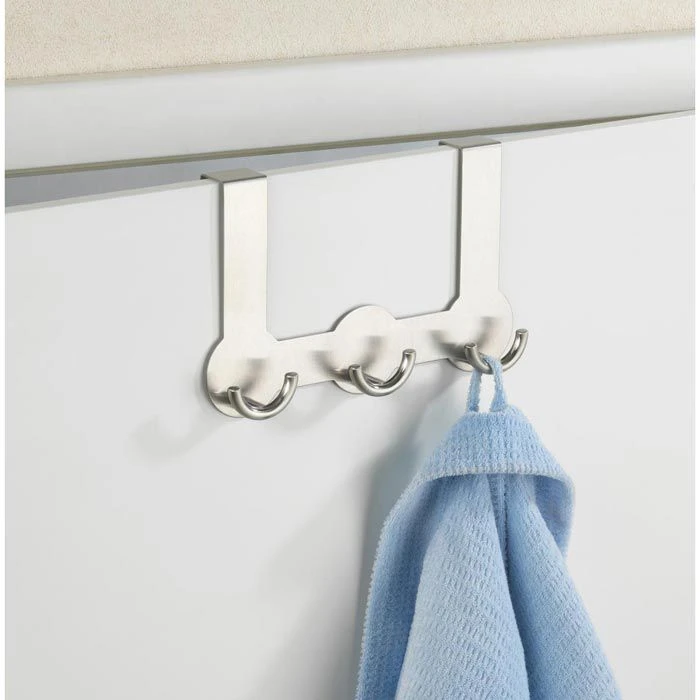 Wenko Kleiderhaken Rondo, 4468040100, Für Die Tür, Silber, Edelstahl, 6 Haken 4 Wenko Kleiderhaken Rondo, 4468040100, Für Die Tür, Silber, Edelstahl, 6 Haken – Bild 2