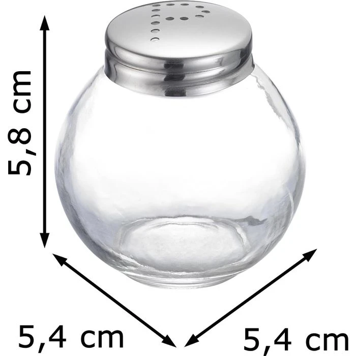 Westmark Salz-und-Pfefferstreuer Roma 65462270, Set, Aus Glas / Edelstahl, Transparent 4 Westmark Salz-und-Pfefferstreuer Roma 65462270, Set, Aus Glas / Edelstahl, Transparent – Bild 2