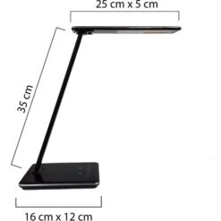 Unilux Schreibtischlampe Linka LED, Dimmbar, USBm, QI-Ladegerät, Mit Standfuß -Wohnmöbel Gemischtwaren Geschäft ed959f0ddf241669be56f0ecca60da9c56013fe3 schreibtischlampe unilux linka led