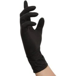 NITRAS Einmalhandschuhe Black Scorpion, Latex, Puderfrei, Schwarz, 100 Stück, Größe L -Wohnmöbel Gemischtwaren Geschäft ef32e1a47aa9a007814a2bff4d293e8c6ab1e764 einmalhandschuhe nitras black scorpion latex