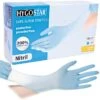 Franz-Mensch Einmalhandschuhe Safe Super Stretch, Nitril, Puderfrei, Blau, 100 Stück, Größe XS