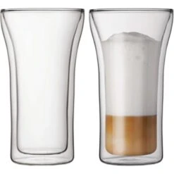 Bodum Kaffeegläser Assam 4547-10, Doppelwandig, 400ml, 2 Stück