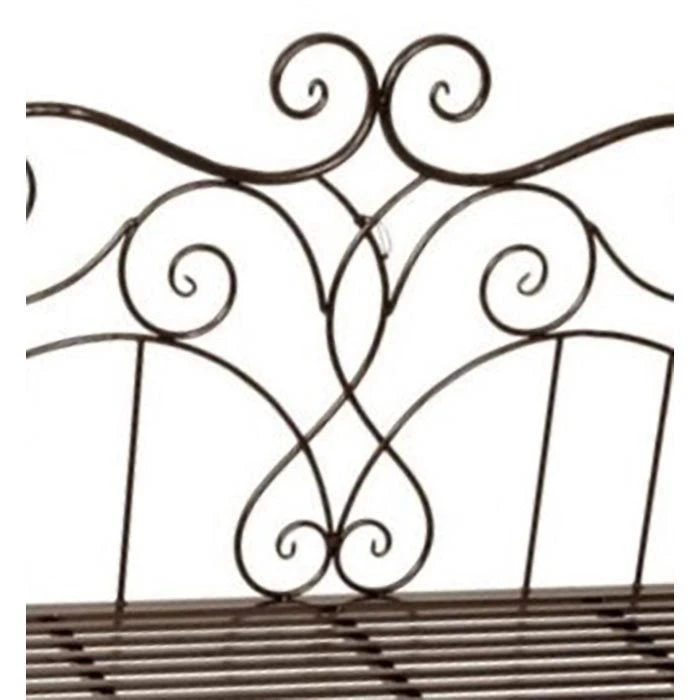 Garden-Pleasure Gartenbank SELENE, 2-Sitzer, Mit Armlehnen, Wetterfest, Braun, Stahl 5 Garden-Pleasure Gartenbank SELENE, 2-Sitzer, Mit Armlehnen, Wetterfest, Braun, Stahl – Bild 3