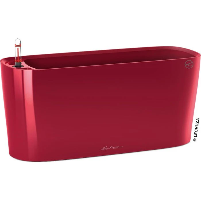 Lechuza Übertopf DELTA 20, Scarlet Rot Hochglanz, 40 X 15 X 18 Cm, Oval, Kunststoff 3 Lechuza Übertopf DELTA 20, Scarlet Rot Hochglanz, 40 X 15 X 18 Cm, Oval, Kunststoff