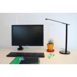 Unilux Schreibtischlampe Diva Schwarz, Dimmbar, USB, Qi-Ladegerät, Mit Standfuß -Wohnmöbel Gemischtwaren Geschäft f6d46a0d2fe143a49e378baed22b89a8dac6c254 schreibtischlampe unilux diva led