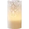 Böttcher-AG LED-Kerze Clary Echtwachs Creme, 15 X 8 Cm (HxØ), Spitzenmuster, Mit Timer -Wohnmöbel Gemischtwaren Geschäft f864e05c772277d957fe4dbdde84109bb872d3b9 led kerze boettcher ag clary echtwachs creme