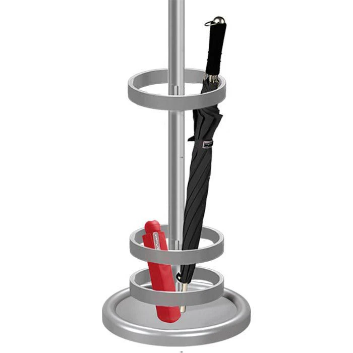 Kerkmann Garderobenständer Nivo, 6106, Mit 10 Haken, Metall, Alusilber 7 Kerkmann Garderobenständer Nivo, 6106, Mit 10 Haken, Metall, Alusilber – Bild 5
