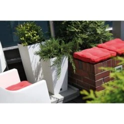 Prosperplast Übertopf Rato Square Weiß, 32,5 X 32,5 X 61 Cm, Quadratisch, Polyrattan -Wohnmöbel Gemischtwaren Geschäft f97a597de23b269c6dcb8522e3c28d31afe3f1da uebertopf prosperplast rato square weiss