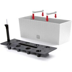 Prosperplast Blumenkasten Rato Case Weiß, 51,4 X 19,2 X 18,6 Cm, Rechteckig, Polyrattan -Wohnmöbel Gemischtwaren Geschäft fd33e47b205b284549fe2abca0138bef01f366b6 blumenkasten prosperplast rato case weiss