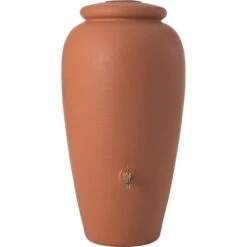 Garantia Regentonne Regen-Amphore, 300 Liter, Rund, Terracotta